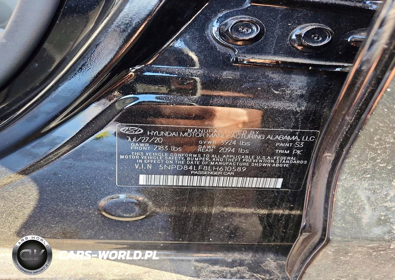 2020 Hyundai Elantra Sel VIN:5NPD84LF8LH610589 - 12