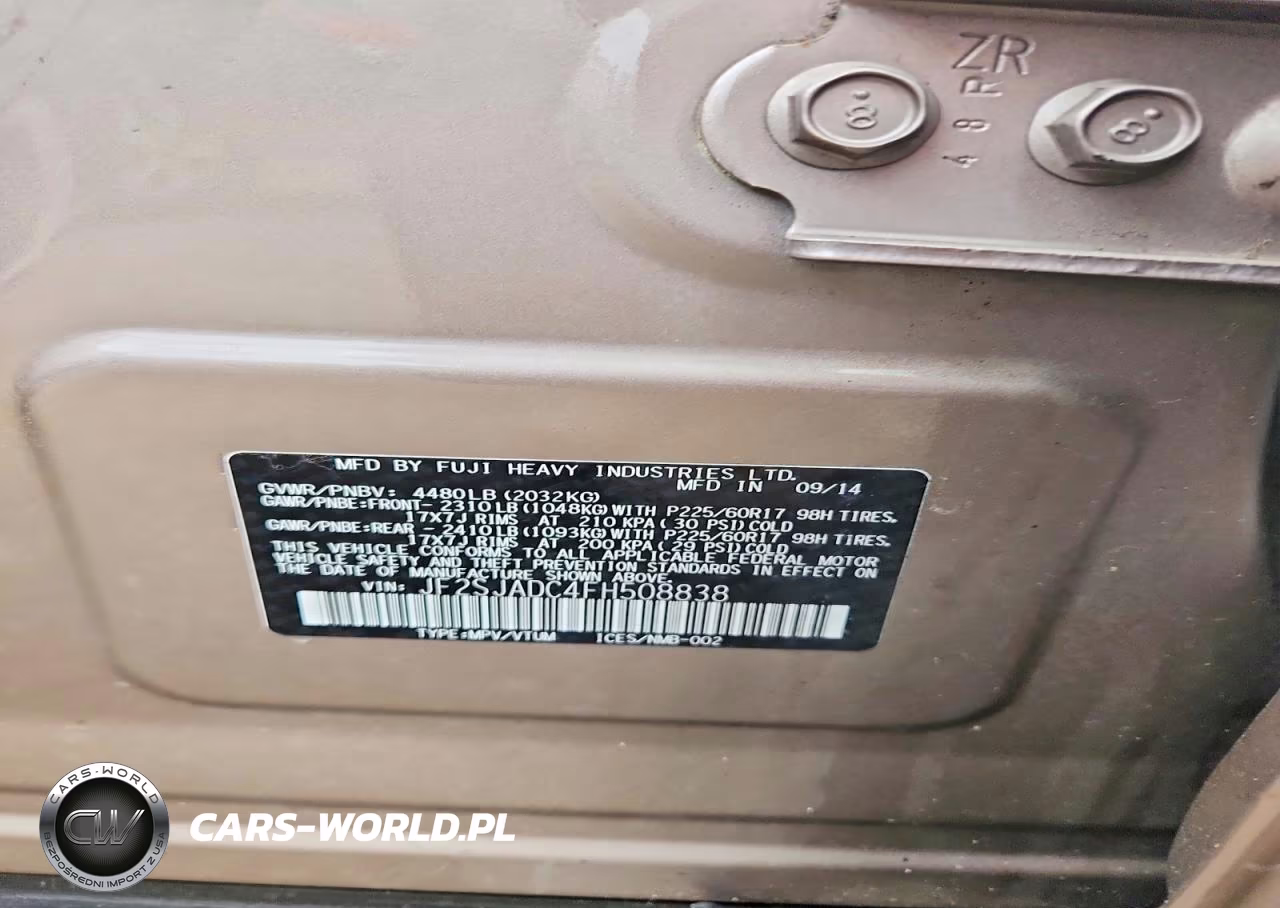 2015 Subaru Forester 2.5I Premium VIN:JF2SJADC4FH508838 - 13