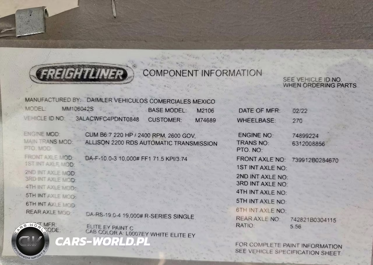 2023 Freightliner Business Class M2 Box Truck VIN:3ALACWFC4PDNT0848 - 10