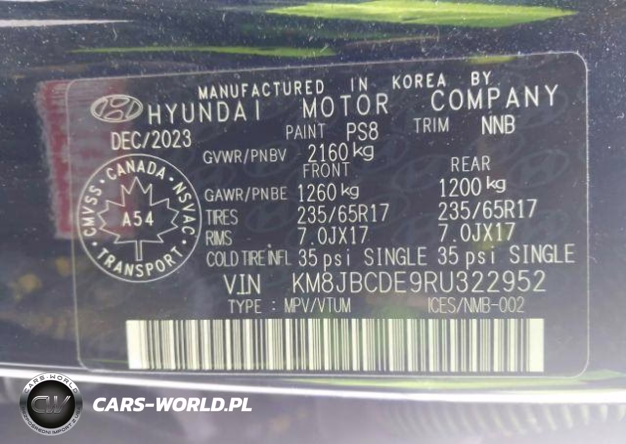 2024 Hyundai Tucson Sel VIN:KM8JBCDE9RU322952 - 10