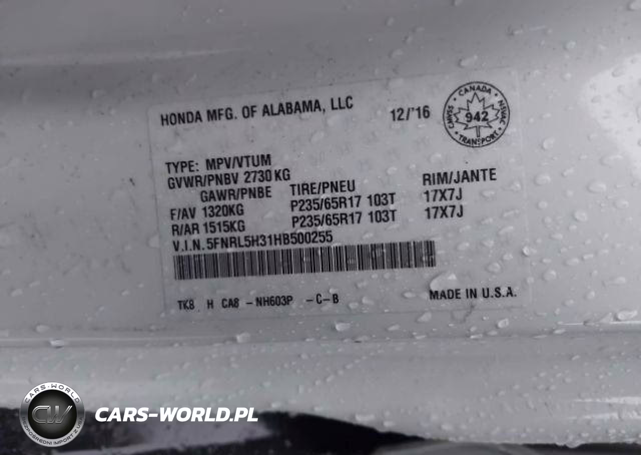 2017 Honda Odyssey Se VIN:5FNRL5H31HB500255 - 10