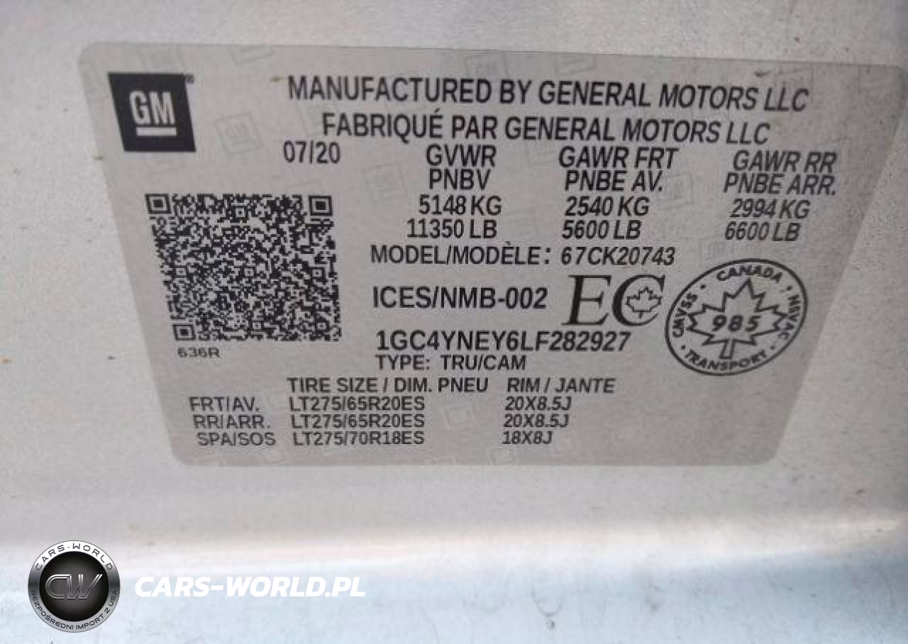 2020 Chevrolet Silverado 2500Hd VIN:1GC4YNEY6LF282927 - 10