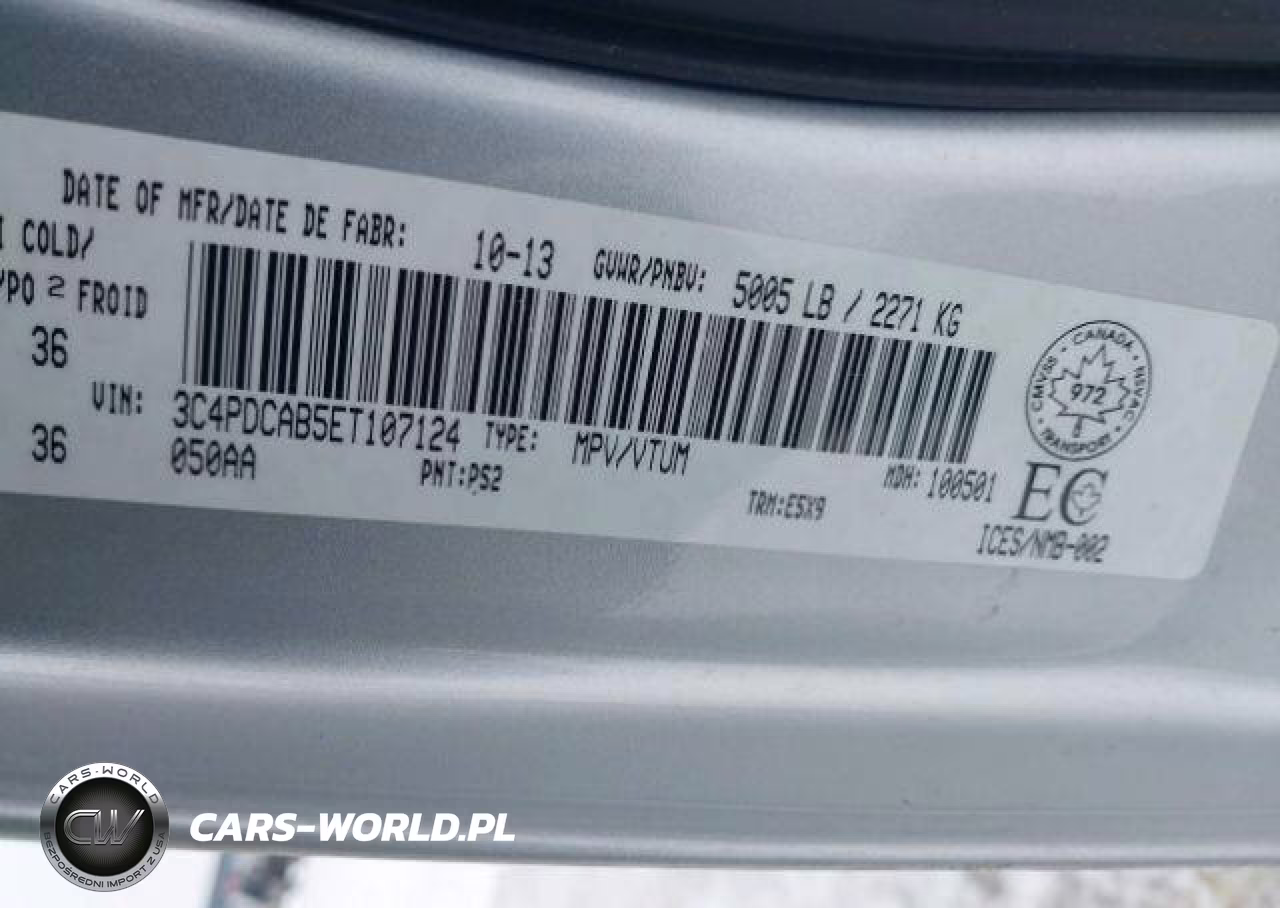 2014 Dodge Journey Cvp-Se Plus VIN:3C4PDCAB5ET107124 - 10