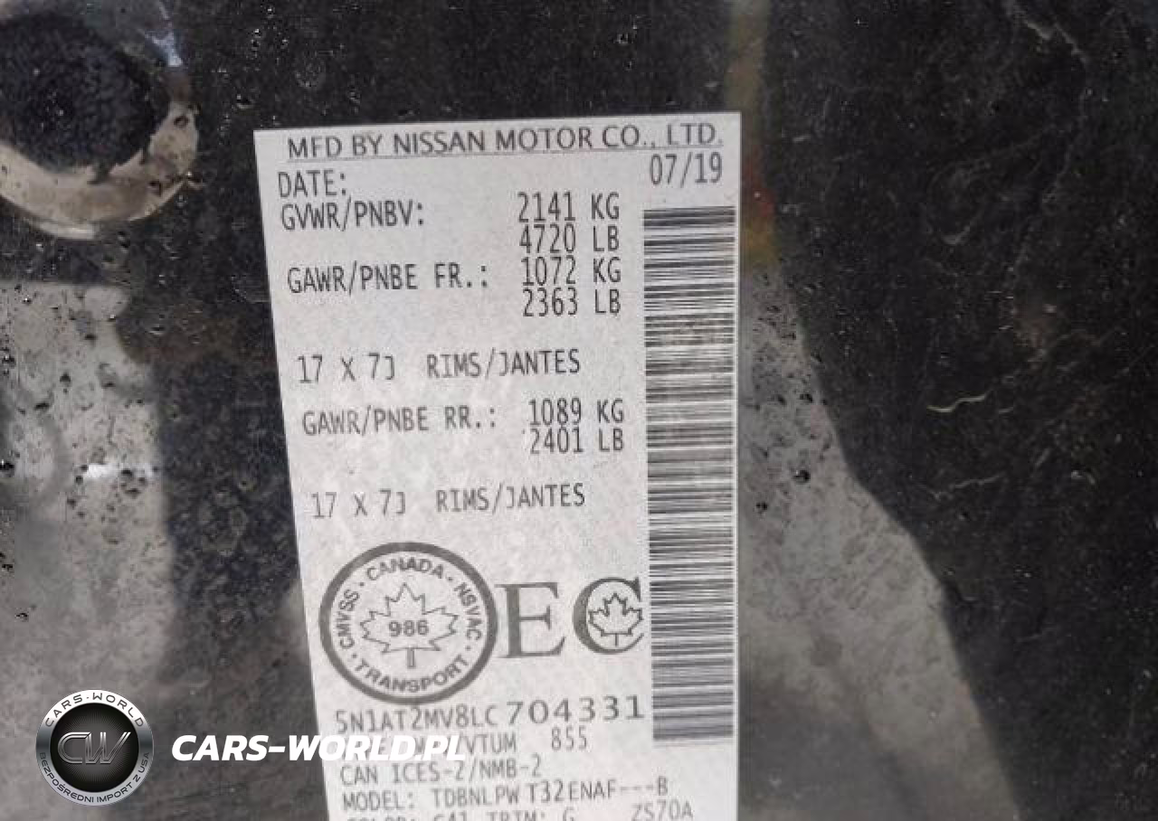 2020 Nissan Rogue VIN:5N1AT2MV8LC704331 - 10