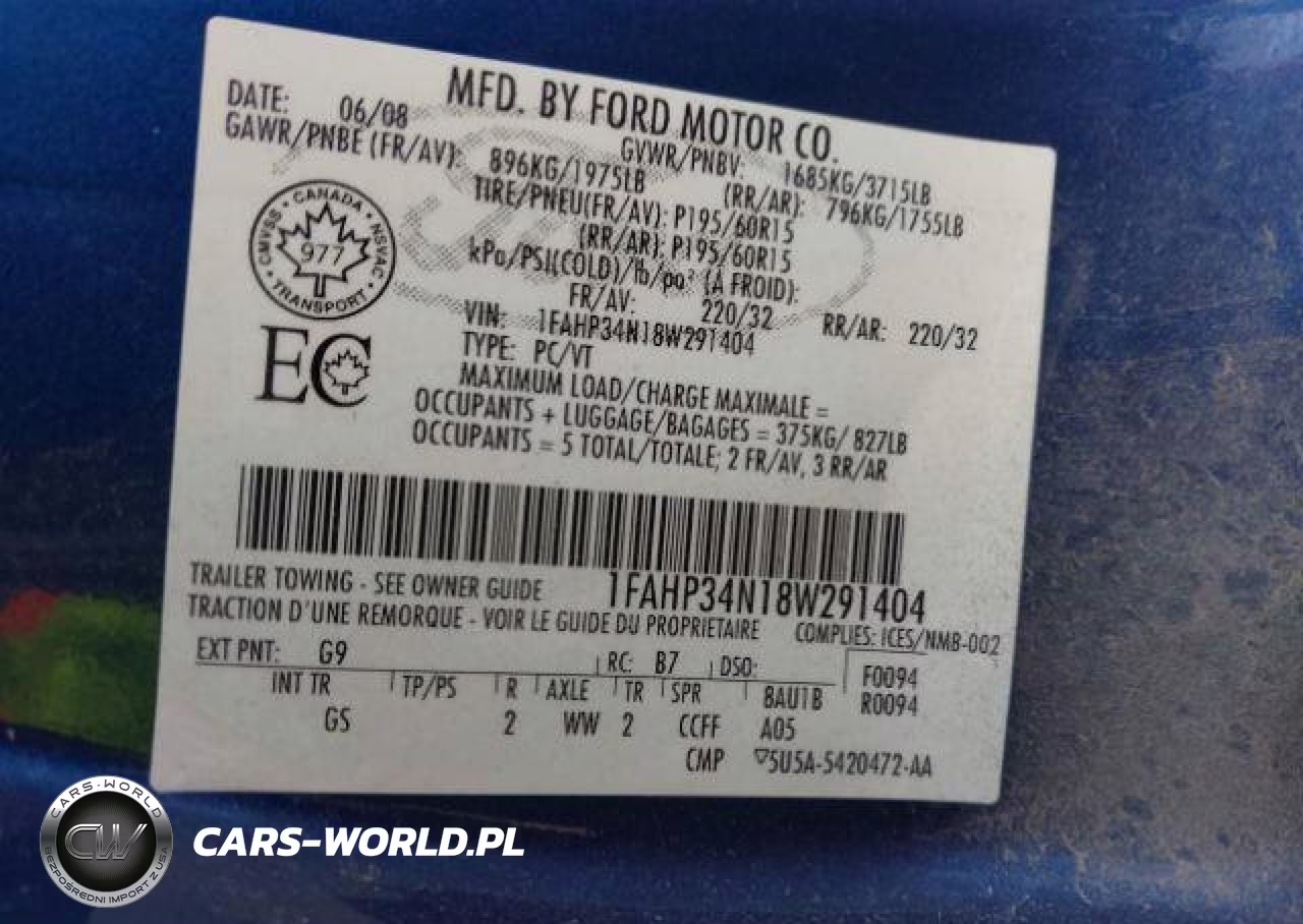 2008 Ford Focus S-Se VIN:1FAHP34N18W291404 - 10