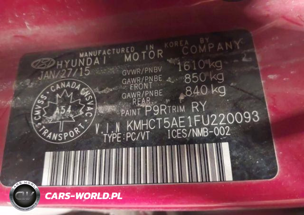 2015 Hyundai Accent Gl VIN:KMHCT5AE1FU220093 - 10