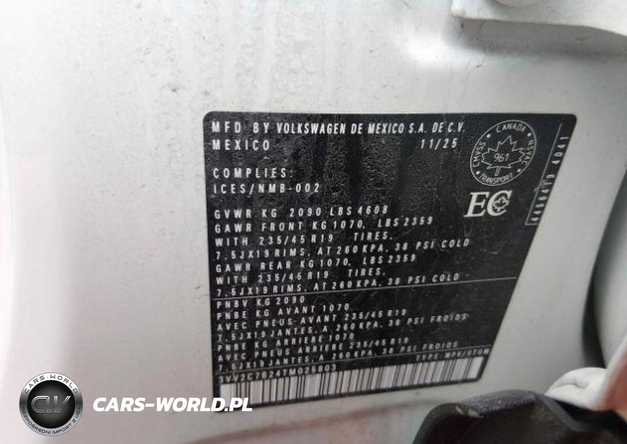 2026 Volkswagen Taos Se Black VIN:3VV2C7B24TM025803 - 10