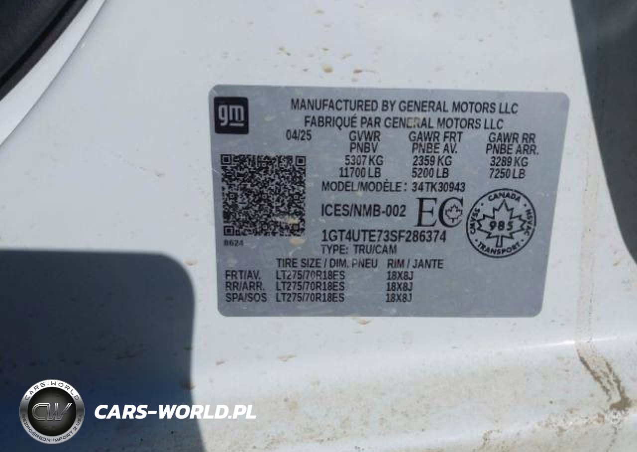 2025 GMC Sierra K3500 Sle VIN:1GT4UTE73SF286374 - 10