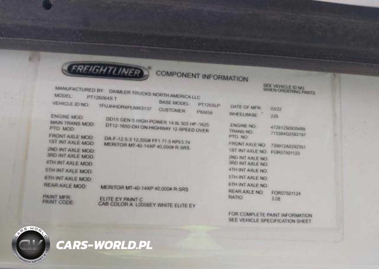2023 Freightliner New Cascadia 126 VIN:1FUJHHDR4PLNW3137 - 11