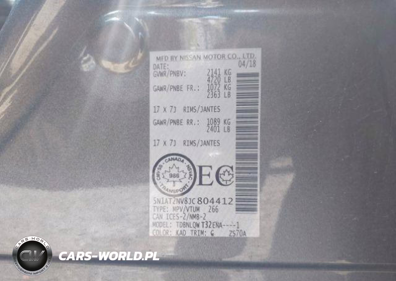 2018 Nissan Rogue Sv-Sl VIN:5N1AT2MV8JC804412 - 10