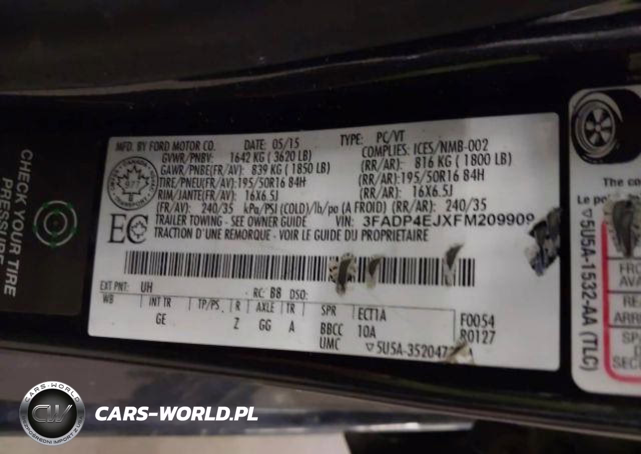 2015 Ford Fiesta Se VIN:3FADP4EJXFM209909 - 10