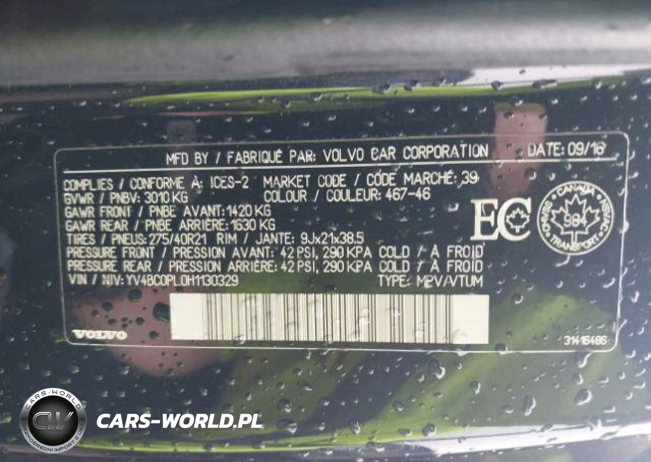 2017 Volvo Xc90 T8 VIN:YV4BC0PL0H1130329 - 10