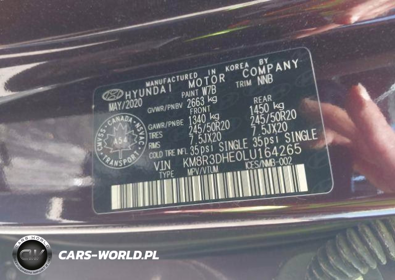 2020 Hyundai Palisade Luxury 7-Passenger Seating VIN:KM8R3DHE0LU164265 - 10