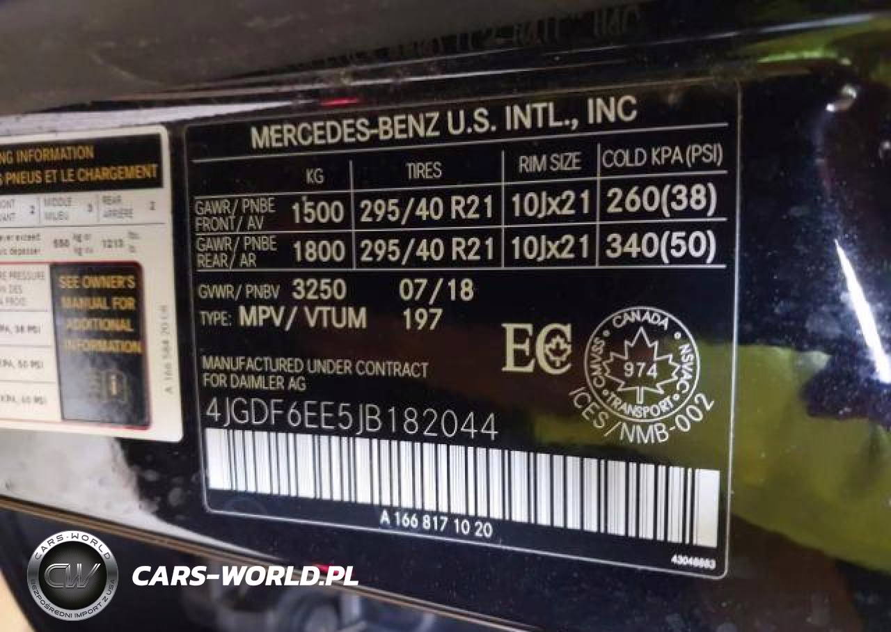 2018 Mercedes-Benz Gls 450 4Matic VIN:4JGDF6EE5JB182044 - 10