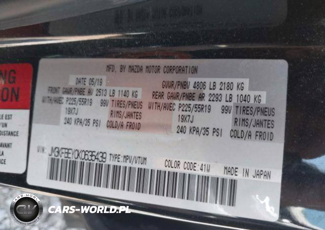 2019 Mazda Cx-5 Signature VIN:JM3KFBEY0K0635439 - 10