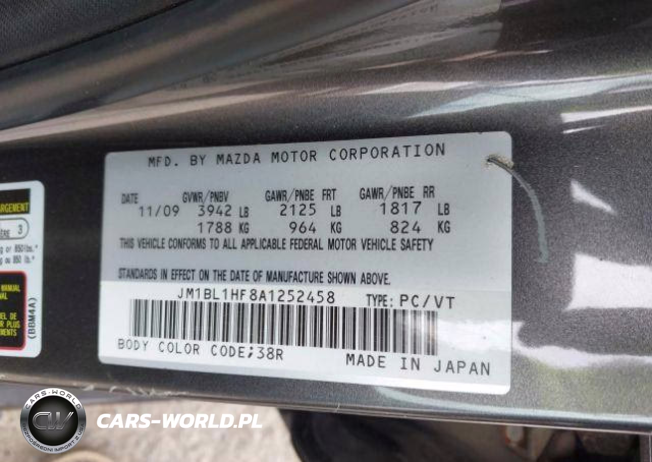 2010 Mazda 3 I VIN:JM1BL1HF8A1252458 - 10
