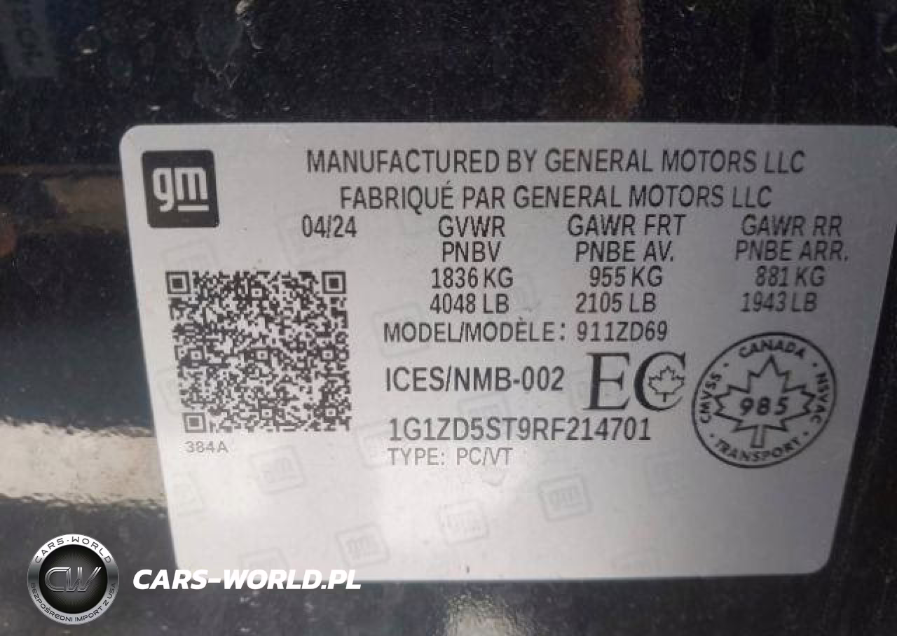 2024 Chevrolet Malibu Lt VIN:1G1ZD5ST9RF214701 - 10