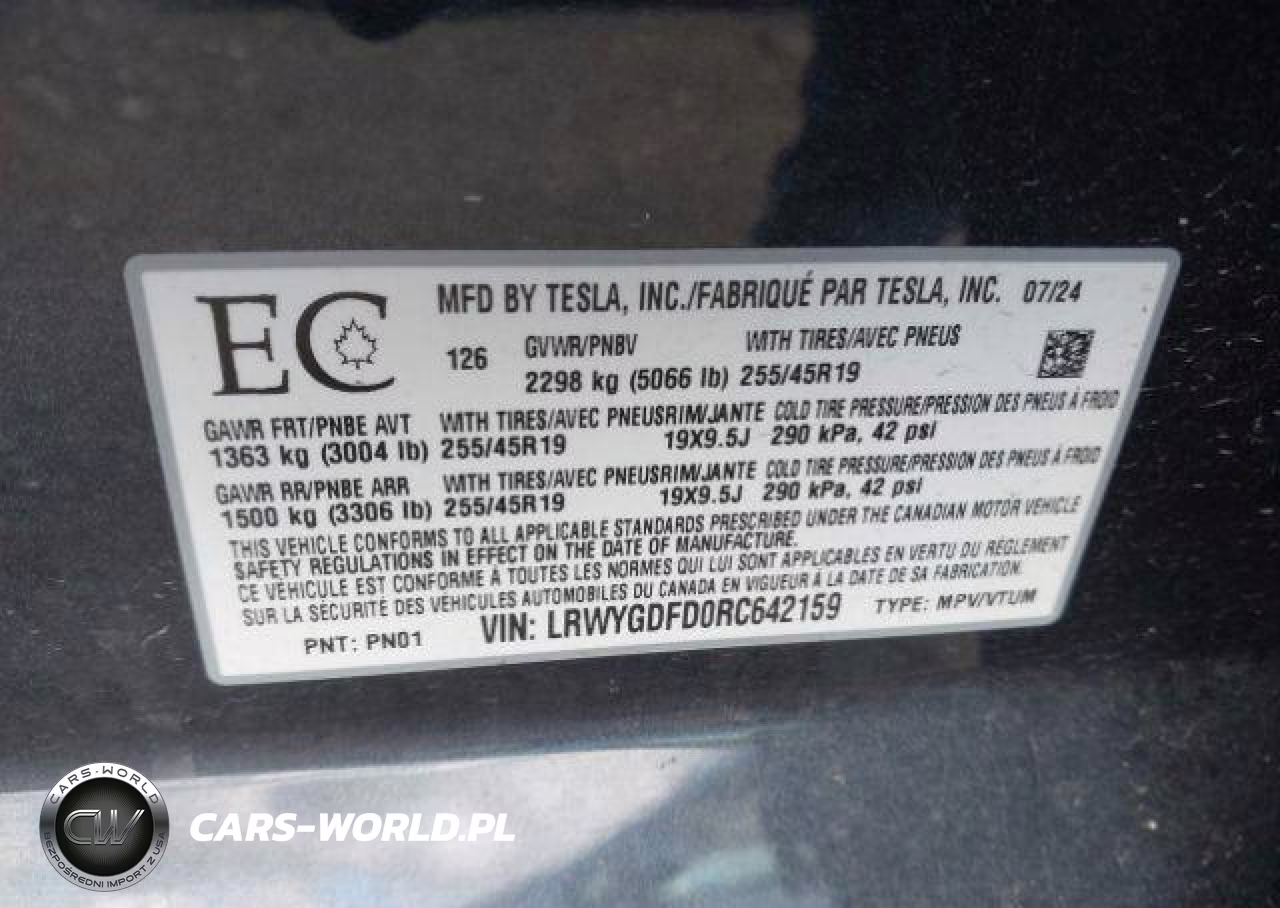2024 Tesla Model Y Long Range-Rwd VIN:LRWYGDFD0RC642159 - 10