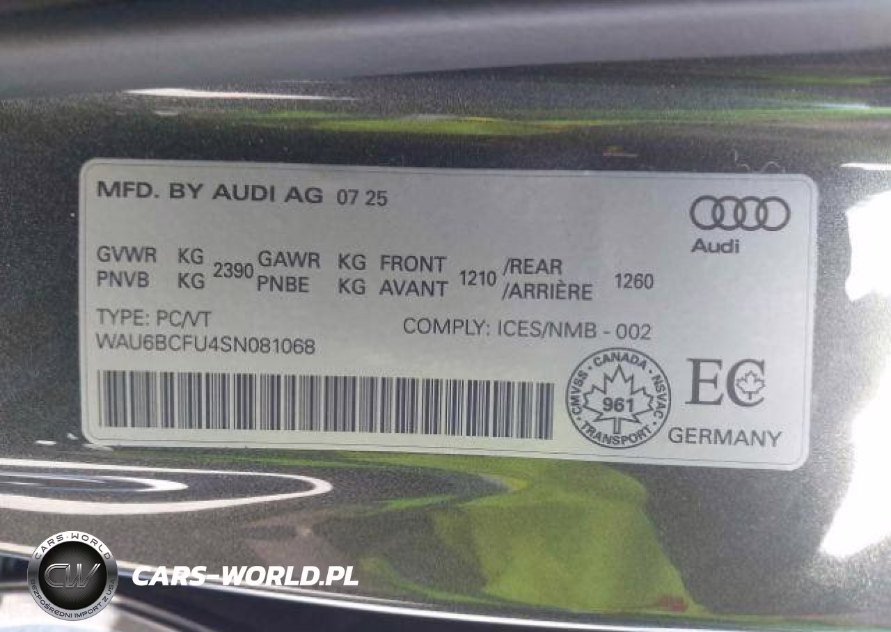 2025 Audi A5 Technik VIN:WAU6BCFU4SN081068 - 10