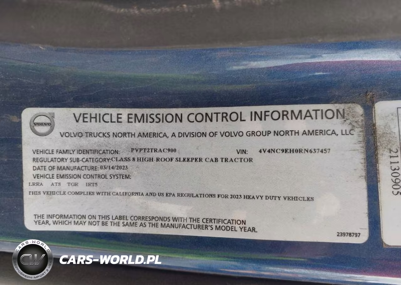 2024 Volvo Vnl VIN:4V4NC9EH0RN637457 - 9