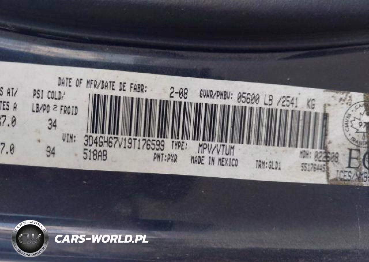 2009 Dodge Journey R-T VIN:3D4GH67V19T176599 - 10