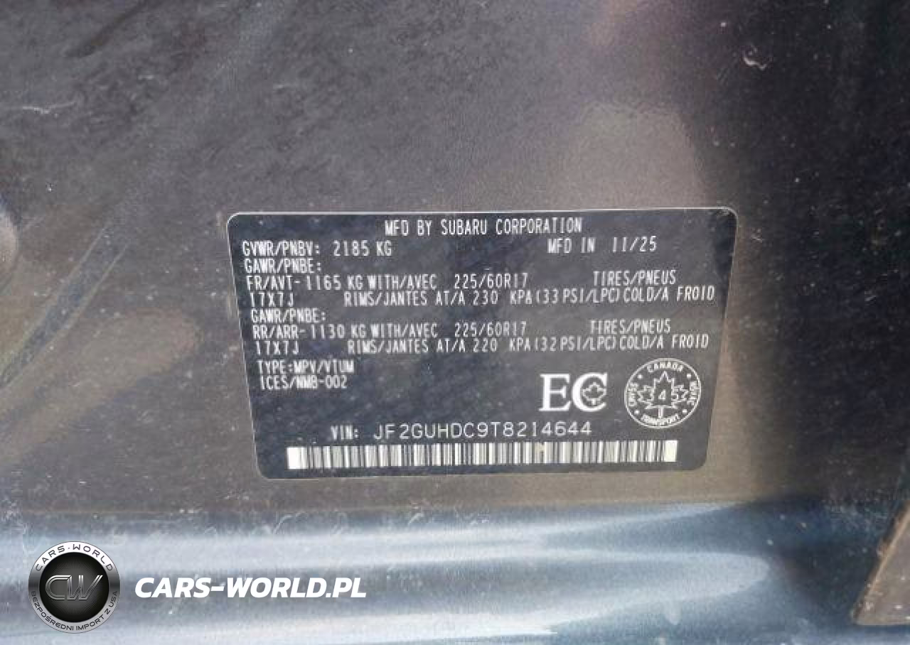 2026 Subaru Crosstrek Touring VIN:JF2GUHDC9T8214644 - 10