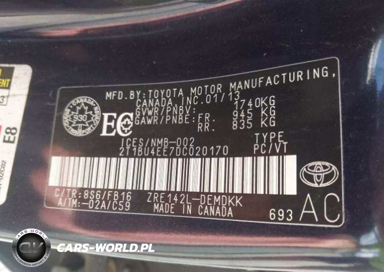 2013 Toyota Corolla S-Le VIN:2T1BU4EE7DC020170 - 10