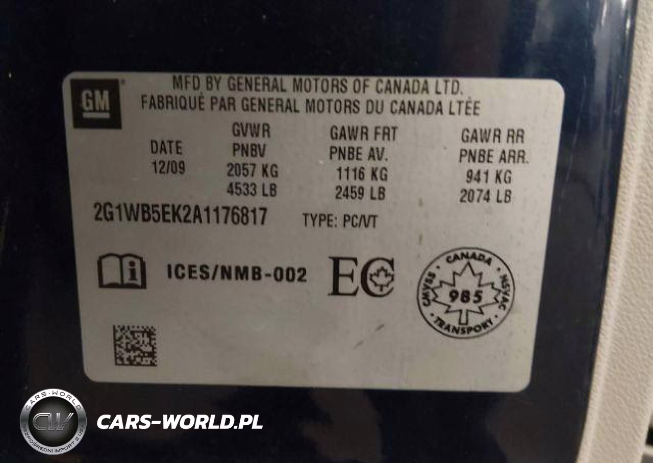 2010 Chevrolet Impala Lt VIN:2G1WB5EK2A1176817 - 10