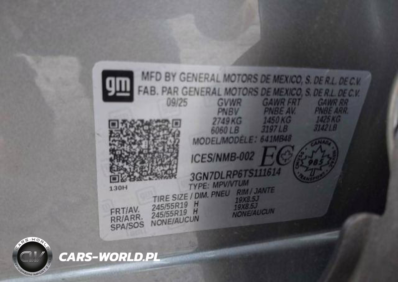 2026 Chevrolet Equinox Ev VIN:3GN7DLRP6TS111614 - 10