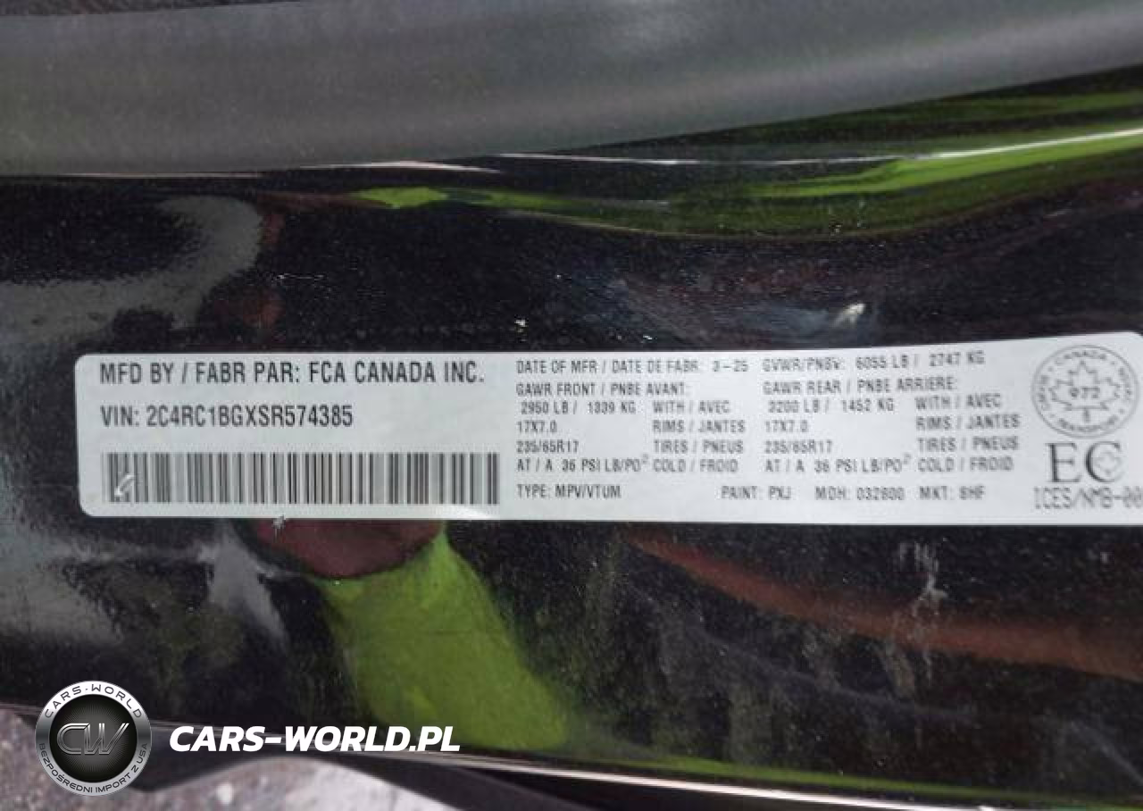 2025 Chrysler Pacifica Select VIN:2C4RC1BGXSR574385 - 10
