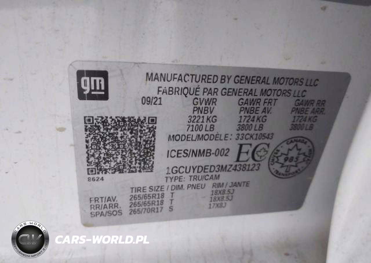 2021 Chevrolet Silverado K1500 Lt VIN:1GCUYDED3MZ438123 - 10