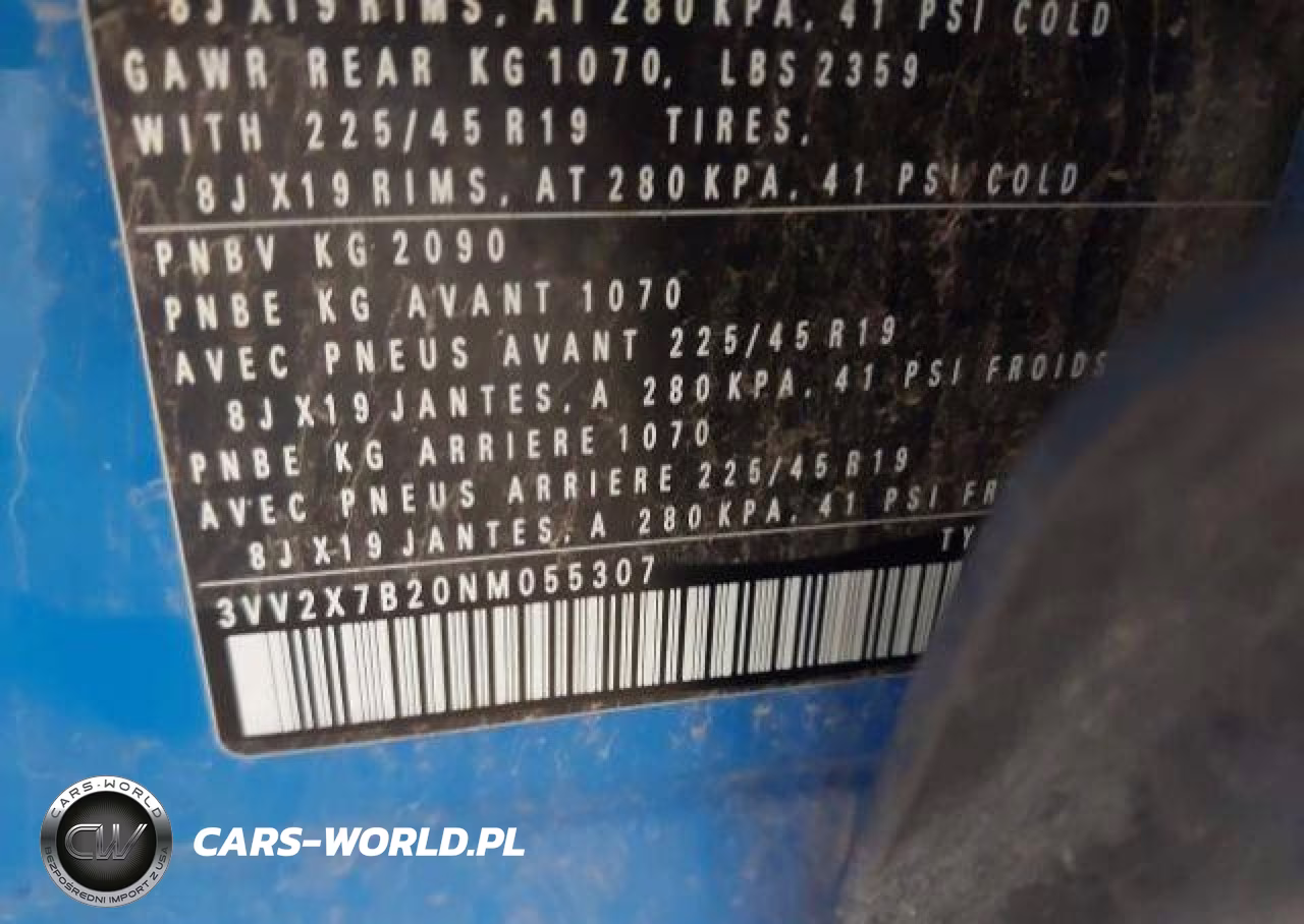 2022 Volkswagen Taos Sel VIN:3VV2X7B20NM055307 - 10