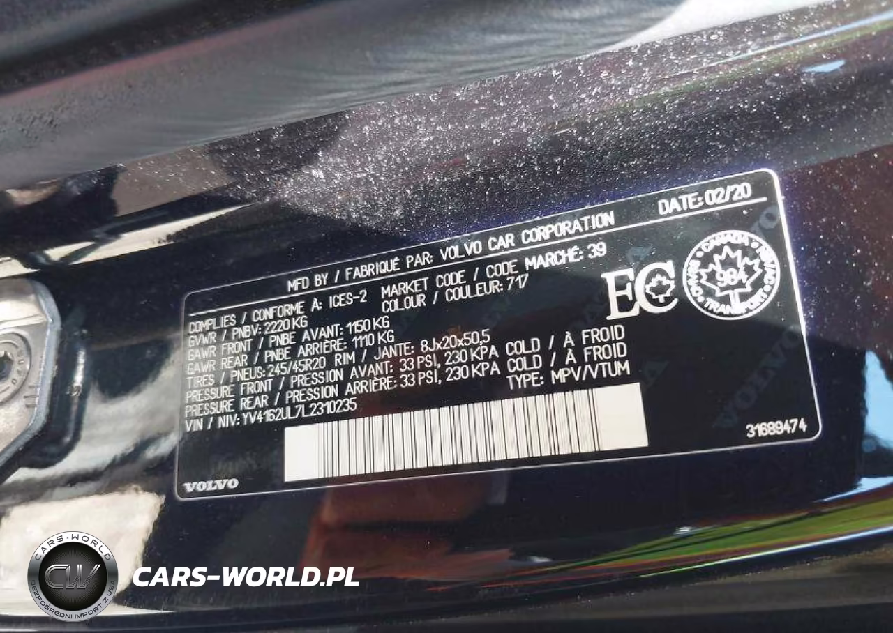 2020 Volvo Xc40 T5 Inscription VIN:YV4162UL7L2310235 - 10