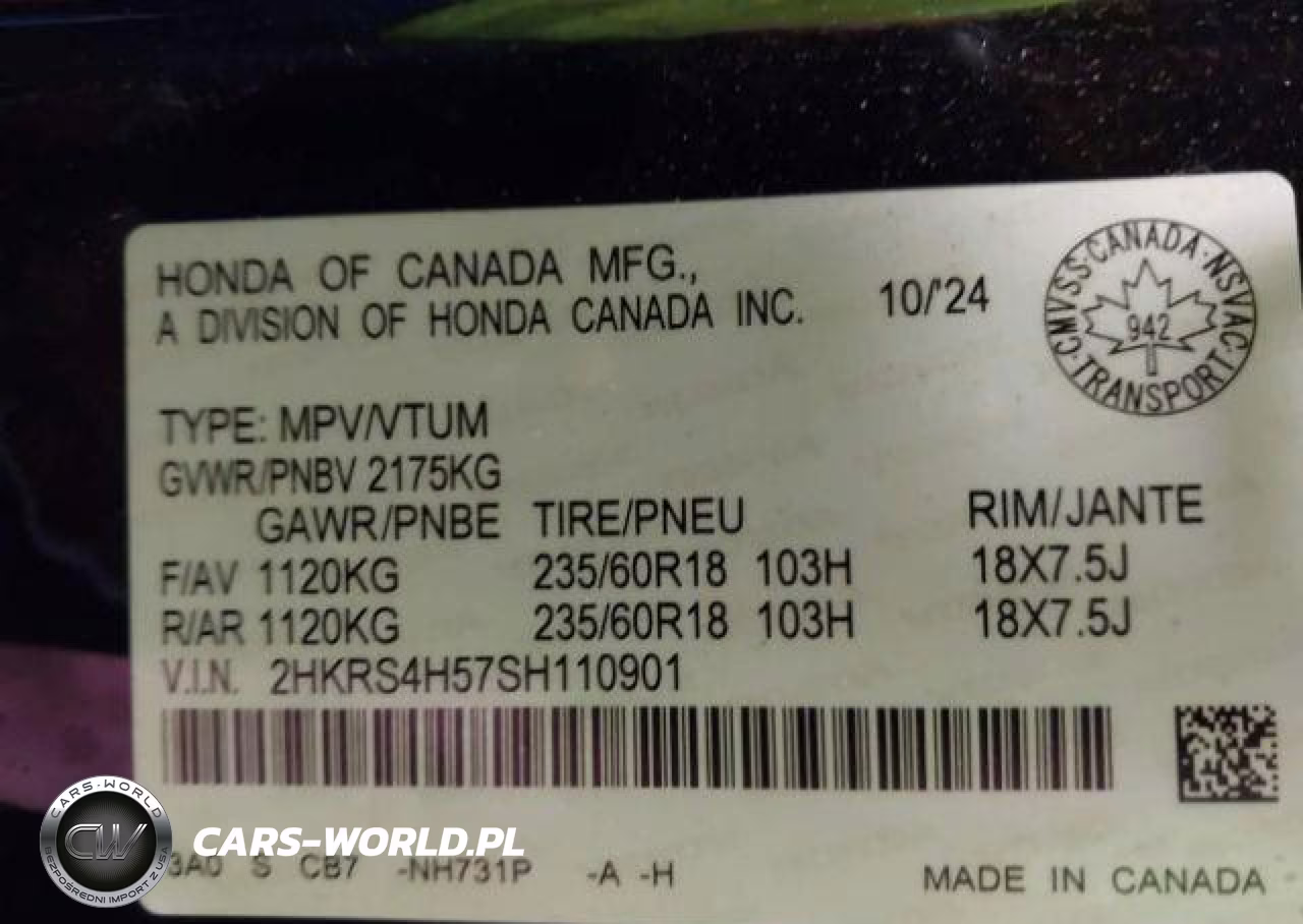 2025 Honda Cr-V Sport VIN:2HKRS4H57SH110901 - 10