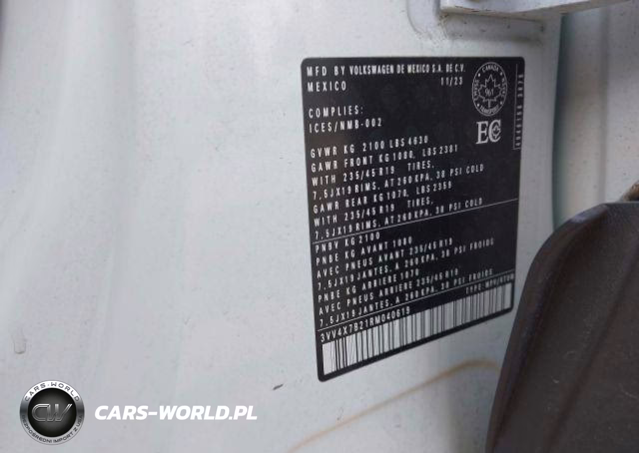2024 Volkswagen Taos Highline VIN:3VV4X7B21RM040619 - 10