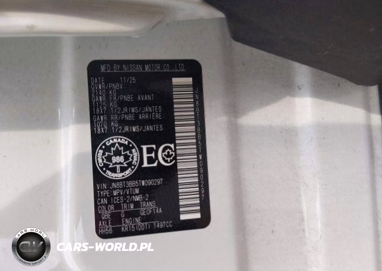 2026 Nissan Rogue Sv VIN:JN8BT3BB5TW090297 - 10
