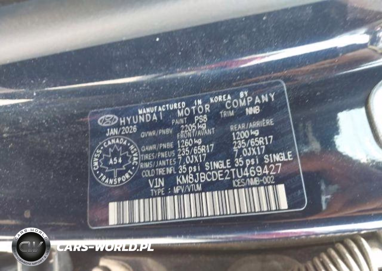 2026 Hyundai Tucson Sel VIN:KM8JBCDE2TU469427 - 10