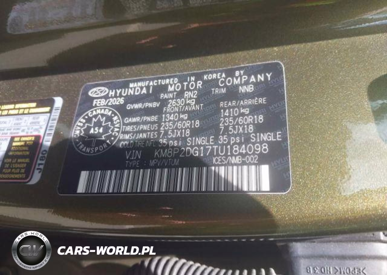 2026 Hyundai Santa Fe Preferred VIN:KM8P2DG17TU184098 - 10