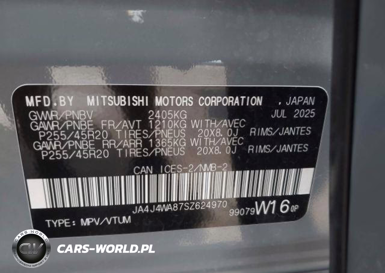2025 Mitsubishi Outlander VIN:JA4J4WA87SZ624970 - 10