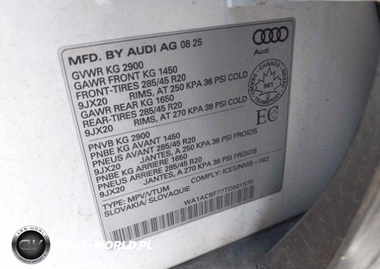 2026 Audi Q7 Premium VIN:WA1ACBF77TD001570 - 10