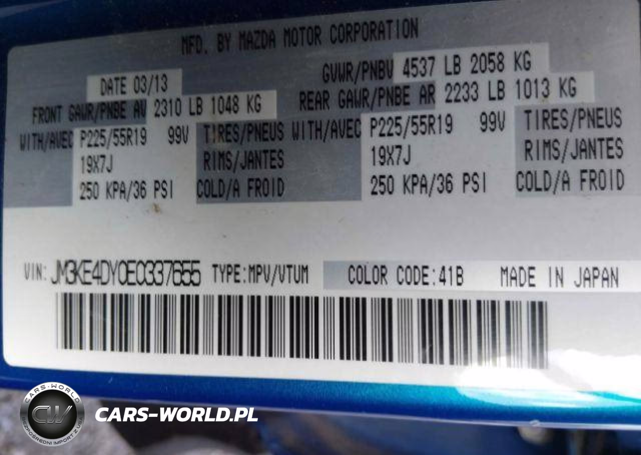 2014 Mazda Cx -5 Gt 4Dr Awd VIN:JM3KE4DY0E0337655 - 10