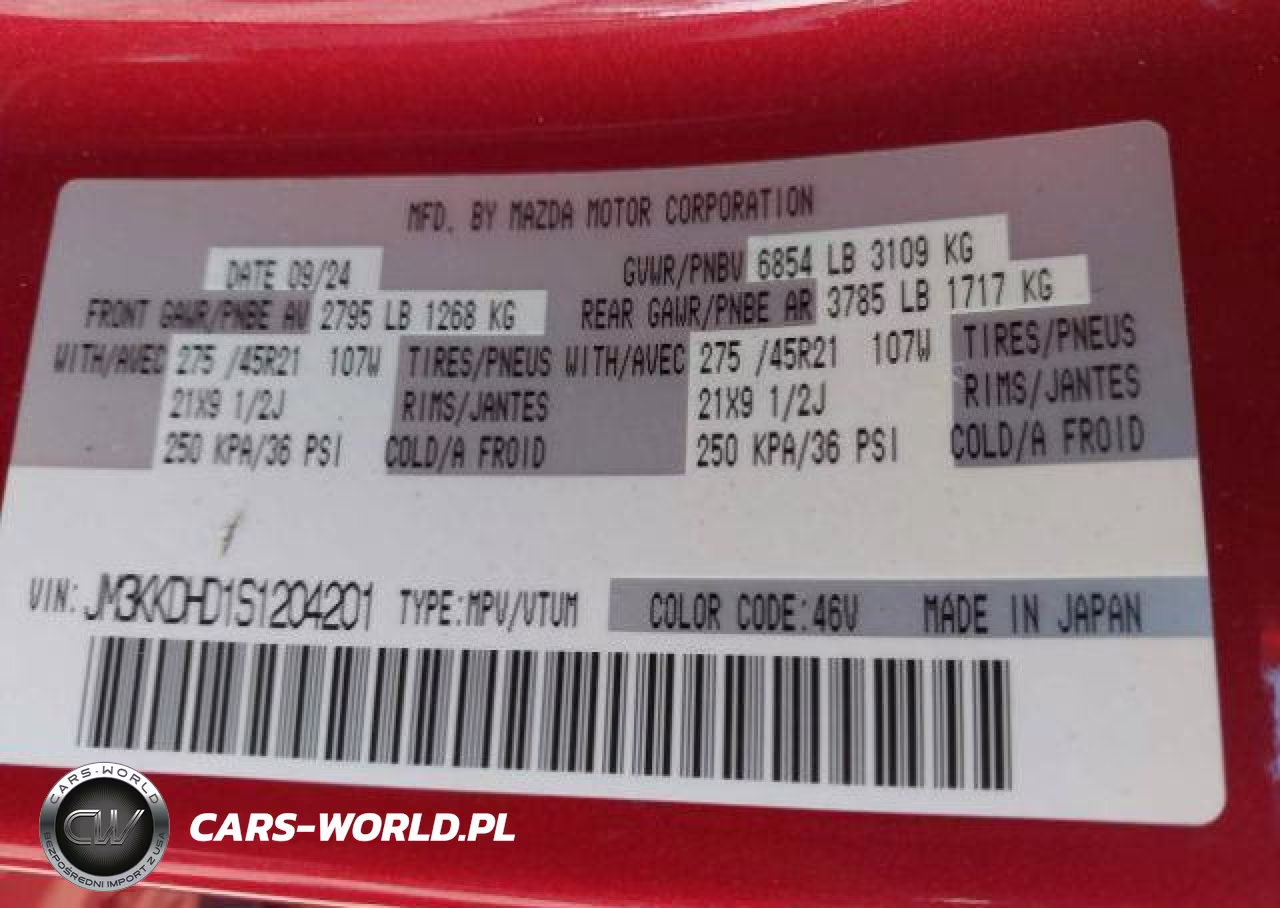 2025 Mazda Cx-90 Premium VIN:JM3KKDHD1S1204201 - 10