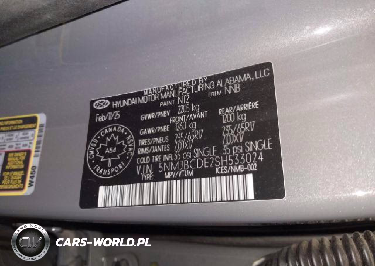 2025 Hyundai Tucson Sel VIN:5NMJBCDE2SH533024 - 10
