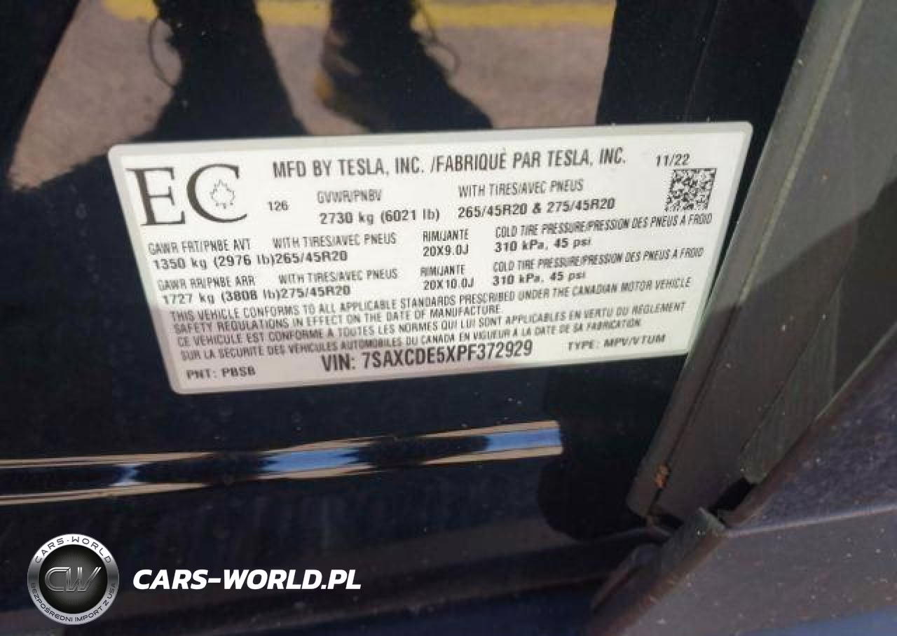2023 Tesla Model X VIN:7SAXCDE5XPF372929 - 10