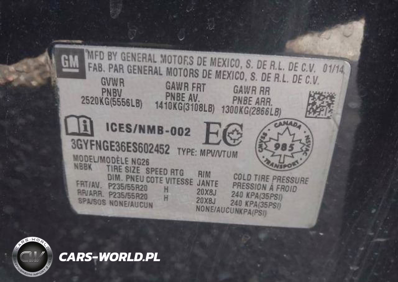 2014 Cadillac Srx Premium Collection VIN:3GYFNGE36ES602452 - 10