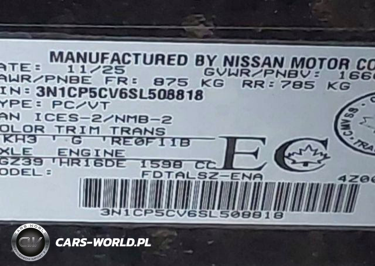 2025 Nissan Kicks Play Sv Cvt VIN:3N1CP5CV6SL508818 - 10