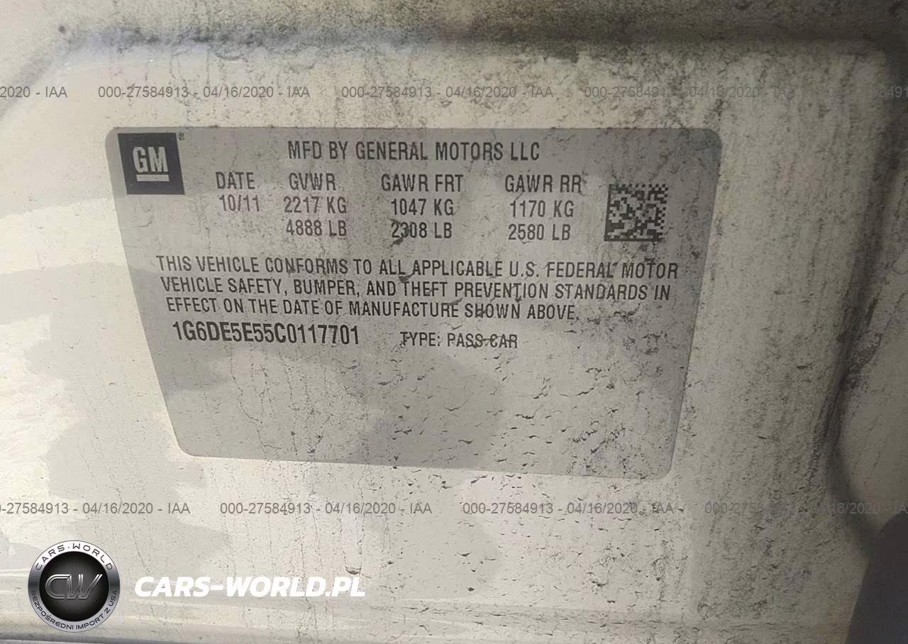 2012 Cadillac Cts Luxury VIN:1G6DE5E55C0117701 - 9