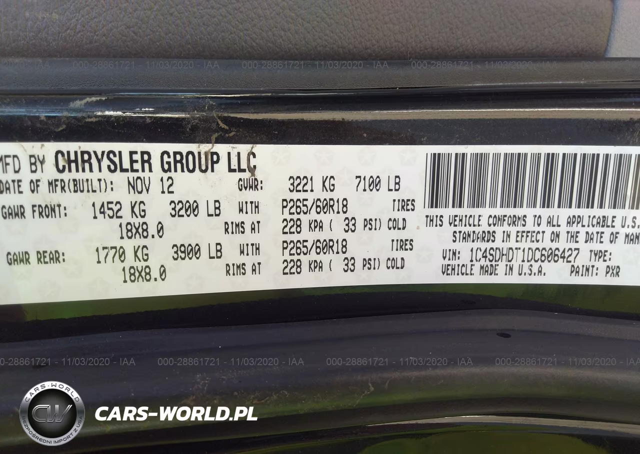 2013 Dodge Durango Crew VIN:1C4SDHDT1DC606427 - 9