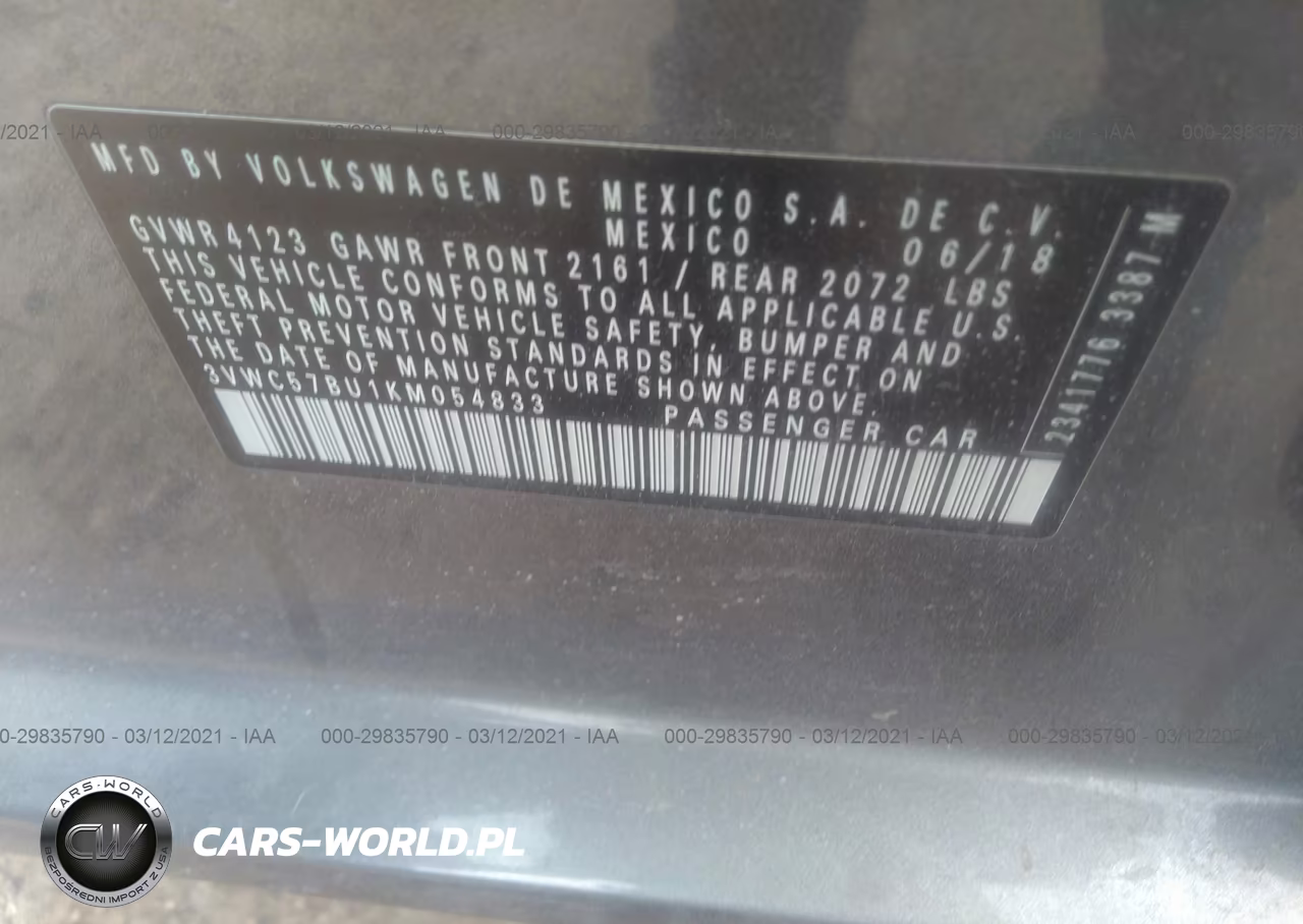 2019 Volkswagen Jetta 1.4T R-Line-1.4T S-1.4T Se VIN:3VWC57BU1KM054833 - 9