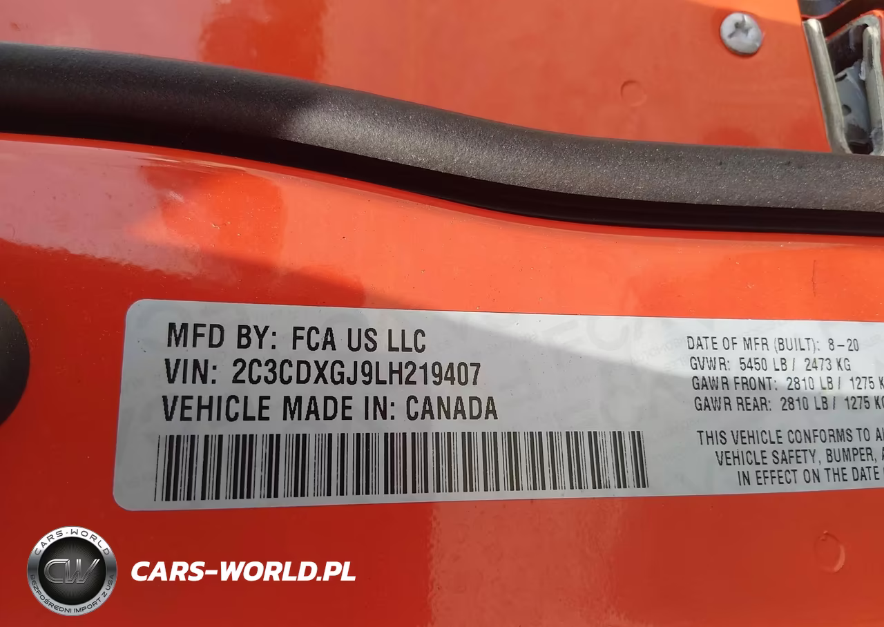 2020 Dodge Charger Scat Pack Rwd VIN:2C3CDXGJ9LH219407 - 9